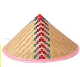 Bamboo Hat Red Plipidan